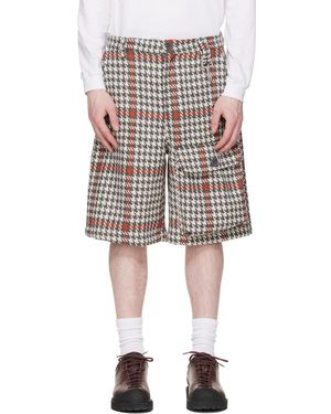 Reese Cooper Wool Houndstooth Patch Pocket Shorts - Black