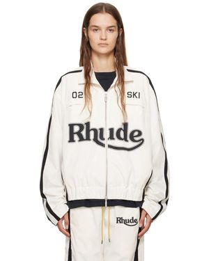 Rhude ホワイト& Ski トラックジャケット - ブラック