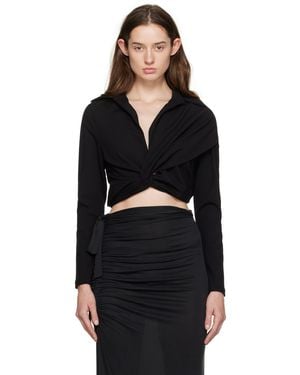 GAUGE81 Black Vallera Blouse