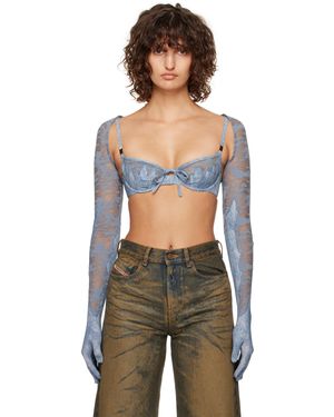 DIESEL Savage X Fenty Edition Lace-Bolero Gloves - Black