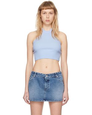 Halfboy Overlock Stitch Tank Top - Blue