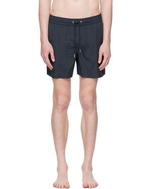 Maison Kitsuné Maillot De Bain Bleu Marine À Logo Flash Fox