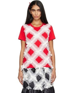 Comme des Garçons Gather Tape Decoration T-Shirt - Red