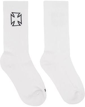 Vetements Biker Cross Socks - White