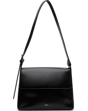 A.P.C. Virginie Flap Bag - Black