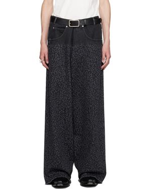 LUUDAN PLEATED FRONTJEANS GRAPHITE BLACK LUUDAN PLEATED FRONT 