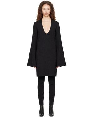 TOTEME Bell-Sleeve Minidress - Black