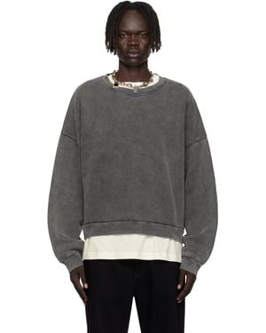 Acne Studios Logo Patch Sweatshirt - Black