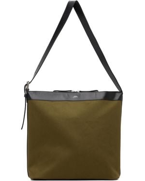 A.P.C. Khaki Vera Maxi Biker Bag - Green