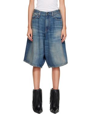 R13 Short Jesse En Denim - Bleu