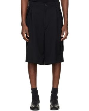Yohji Yamamoto Side Pocket Cargo Shorts - Black