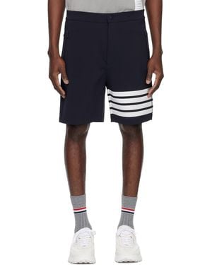 Thom Browne Mid Thigh 4 Bar Shorts - Blue