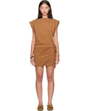 Isabel Marant Tan Marielle Minidress - Brown