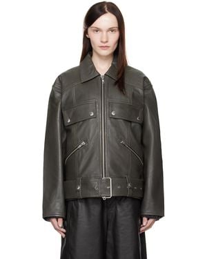 Stand Studio Yara Leather Jacket - Black