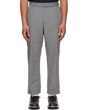 Thom Browne Cotton Suiting Carpenter Trousers - Black