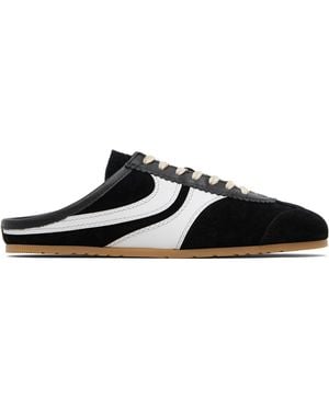 Dries Van Noten Suede Trainer Mule Loafers - Black