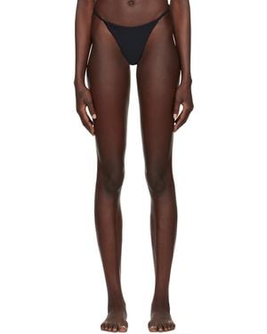 CDLP Tanga Bikini Bottoms - Black