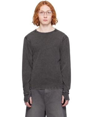 Entire studios Thermal Long Sleeve T-Shirt - Black