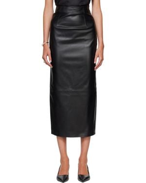 Loulou de Saison Inga Leather Maxi Skirt - Black