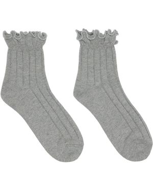 Undercover Ruffle Socks - Grey