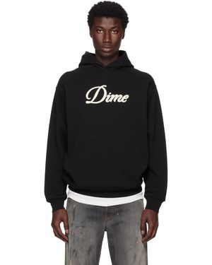 Dime ブラック Cursive フーディ