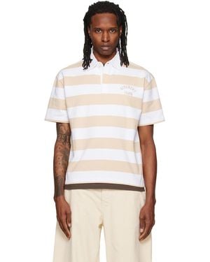 Givenchy Striped Paris' Embroidery Polo - White