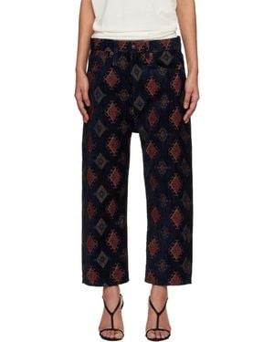 R13 Loose Tailored Drop Pants - Black