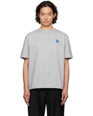 Adererror グレー Sig; Trs Tag 01 Tシャツ