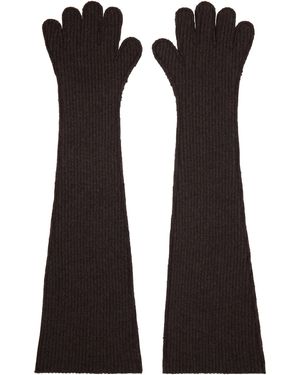 Marni Oversized Wool Gloves - Black