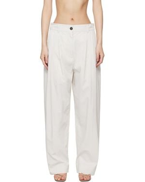 Studio Nicholson Off- Acuna Trousers - White