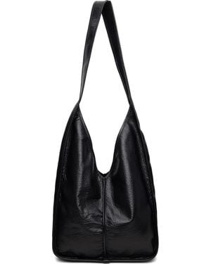 Hereu Calella Crossbody Tumbled Bag - Black