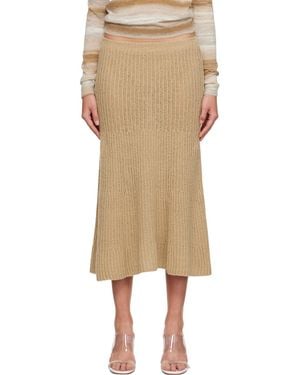 GIMAGUAS Isola Midi Skirt - Natural