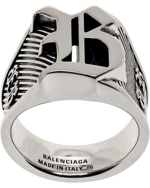 Balenciaga Melrose Signet Ring - Metallic