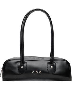 Comme des Garçons Synthetic Leather Shoulder Bag - Black