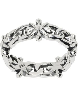 Stolen Girlfriends Club Midnight Cross Curb Ring - Metallic