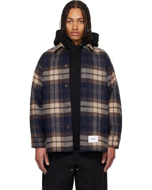 WTAPS Blouson Wcpo Brun Et Bleu Marine - Noir