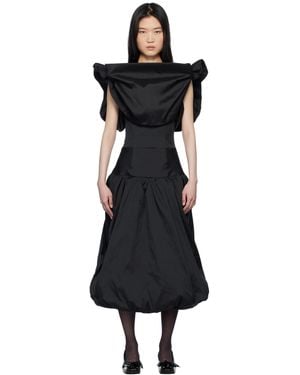 PAULA CANOVAS DEL VAS Puff Minidress - Black