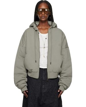 Lu'u Dan Wadded Hoodie - Grey