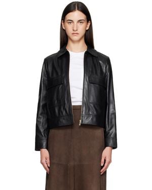 Max Mara ブラック Nepet レザージャケット