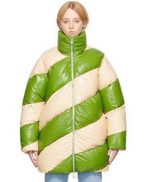Bottega Veneta Green & Yellow Leather Jacket