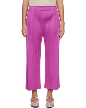 Pleats Please Issey Miyake Light Wave Pants - Pink