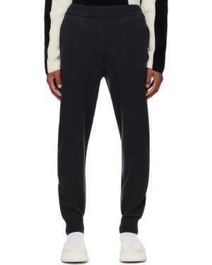 JOSEPH Grey Soft Wool Lounge Trousers - Blue