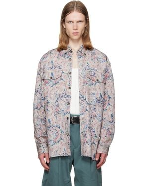 Dries Van Noten Loose Jacquard Shirt - Grey