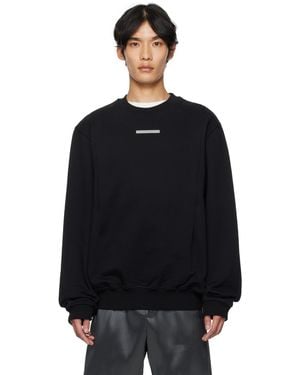 HELIOT EMIL ブラック Astrape クルーネック スウェットシャツ