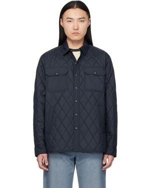 RRL Quilted Overshirt - Blue