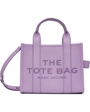 Marc Jacobs パープル The Leather Small トートバッグ
