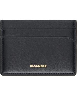 Jil Sander Curve Card Holder - Black