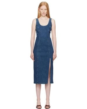 Rag & Bone Athena Denim Midi Dress - Black