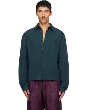 Dries Van Noten Cotton Shirt - Blue