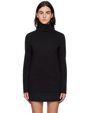 GIA STUDIOS Raw Edge Turtleneck - Black